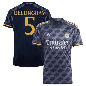 Virallinen pelipaita Real Madrid Bellingham 5 Vieras 2023-24 Lyhythihainen - Miesten